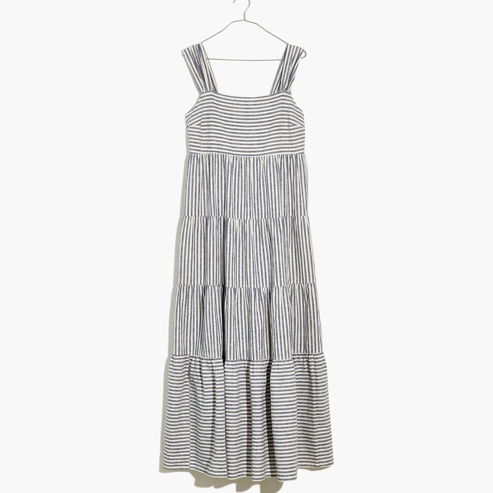 Striped Tiered Maxi Dress Size XS